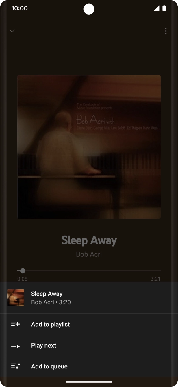 Press Add to playlist. Press Add to playlist.