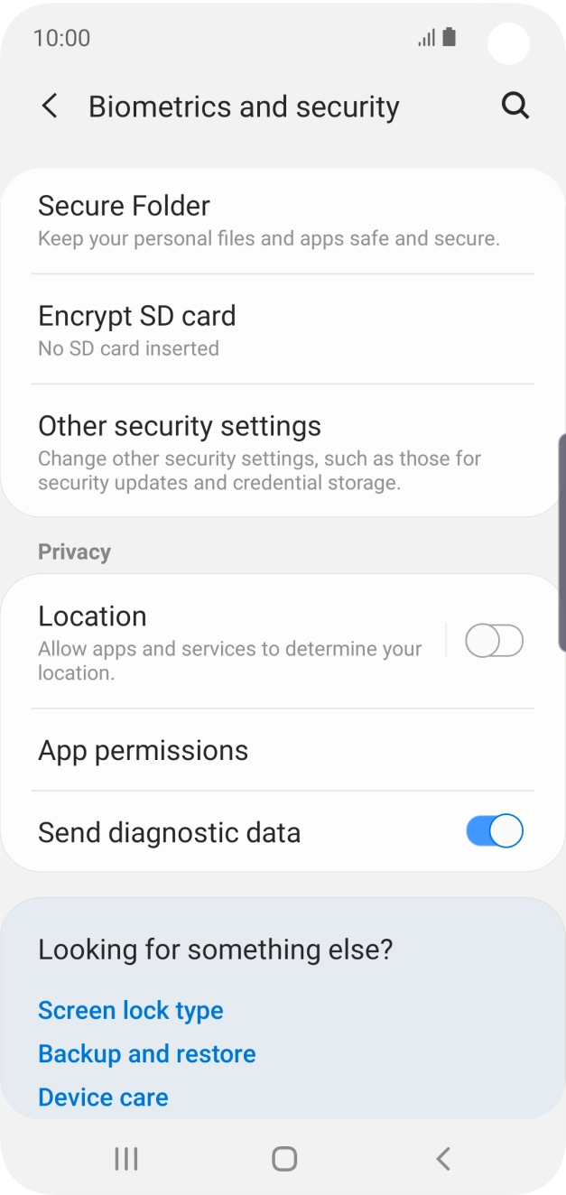 Press Other security settings.
