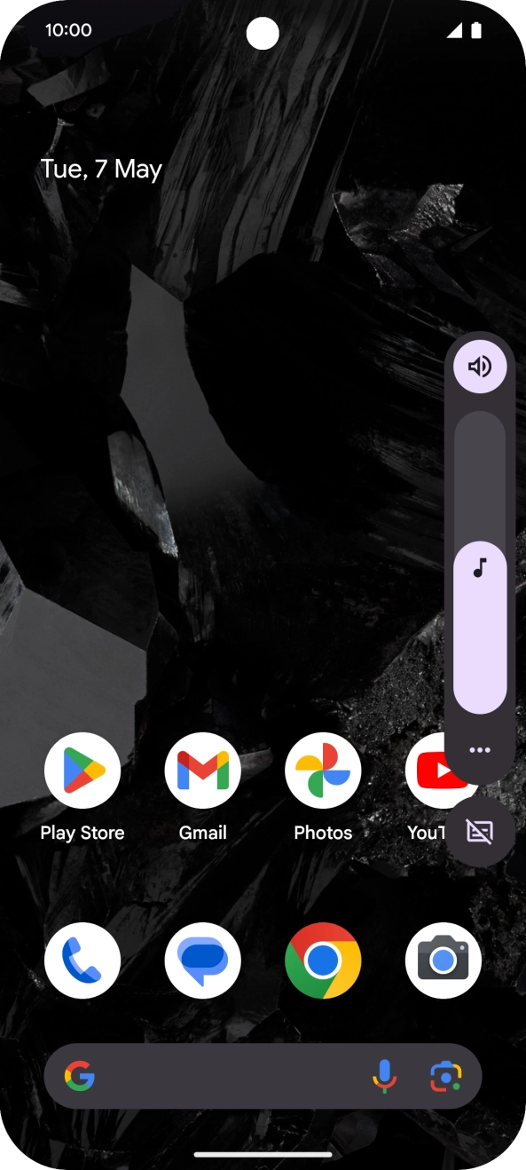 Press the sound mode icon.