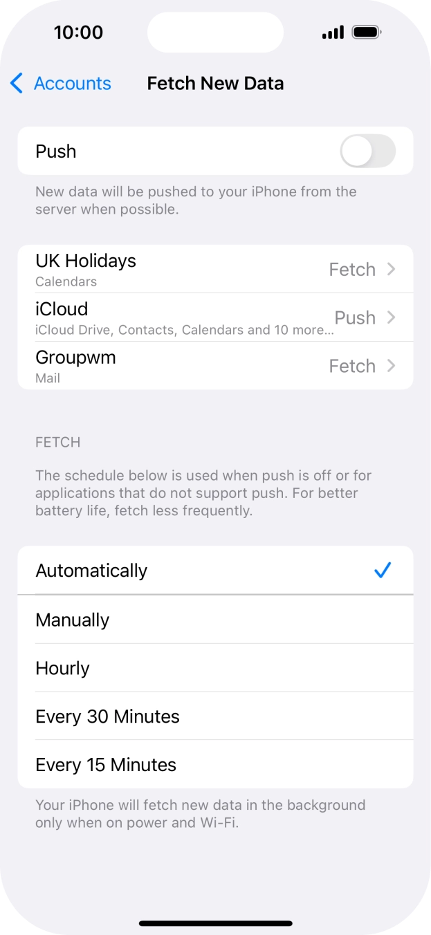 If you turn off the function, press the required setting. If you turn off the function, press the required setting.