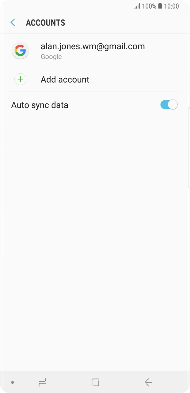 Press Add account. Press Add account.