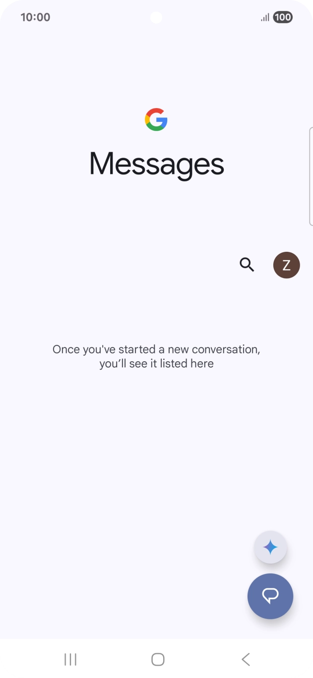 Press the profile icon.