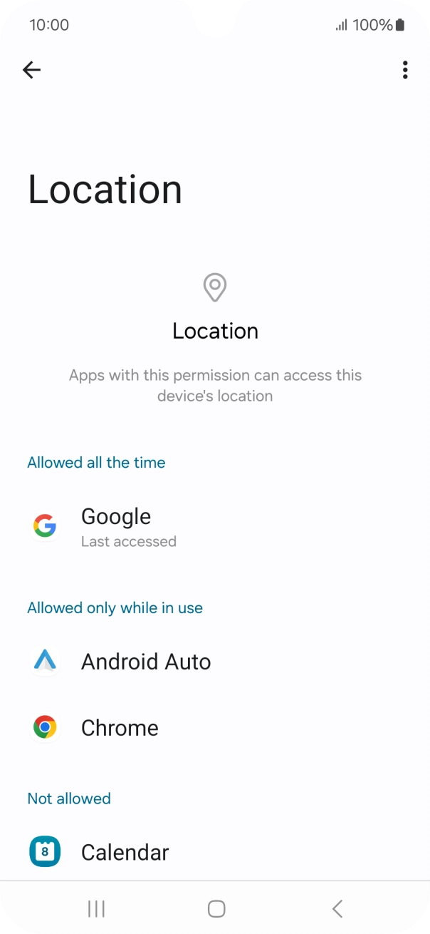 Press the required app.