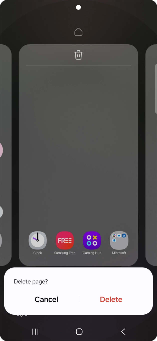 If prompted, press Delete.