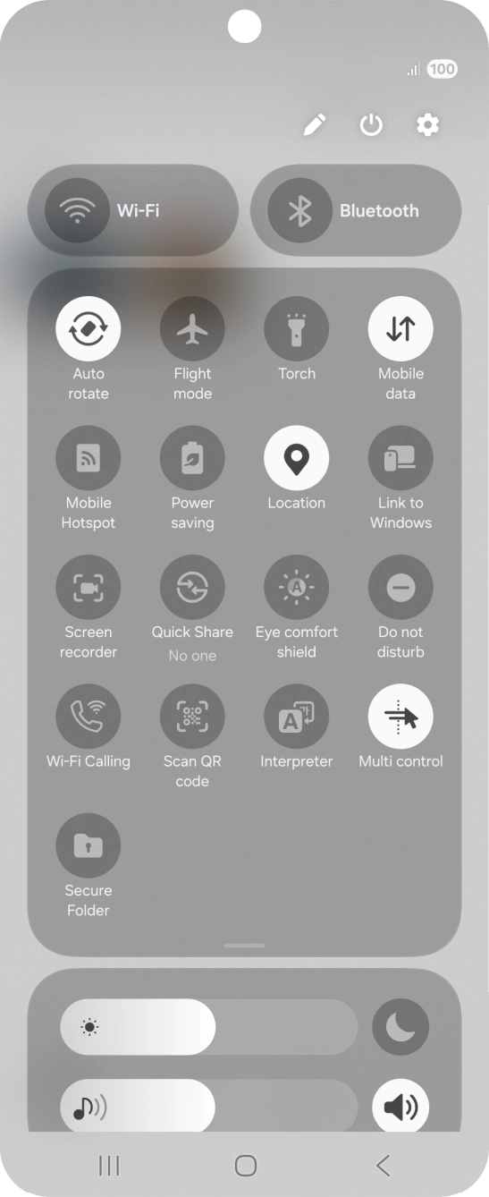 Press the screen recording icon.