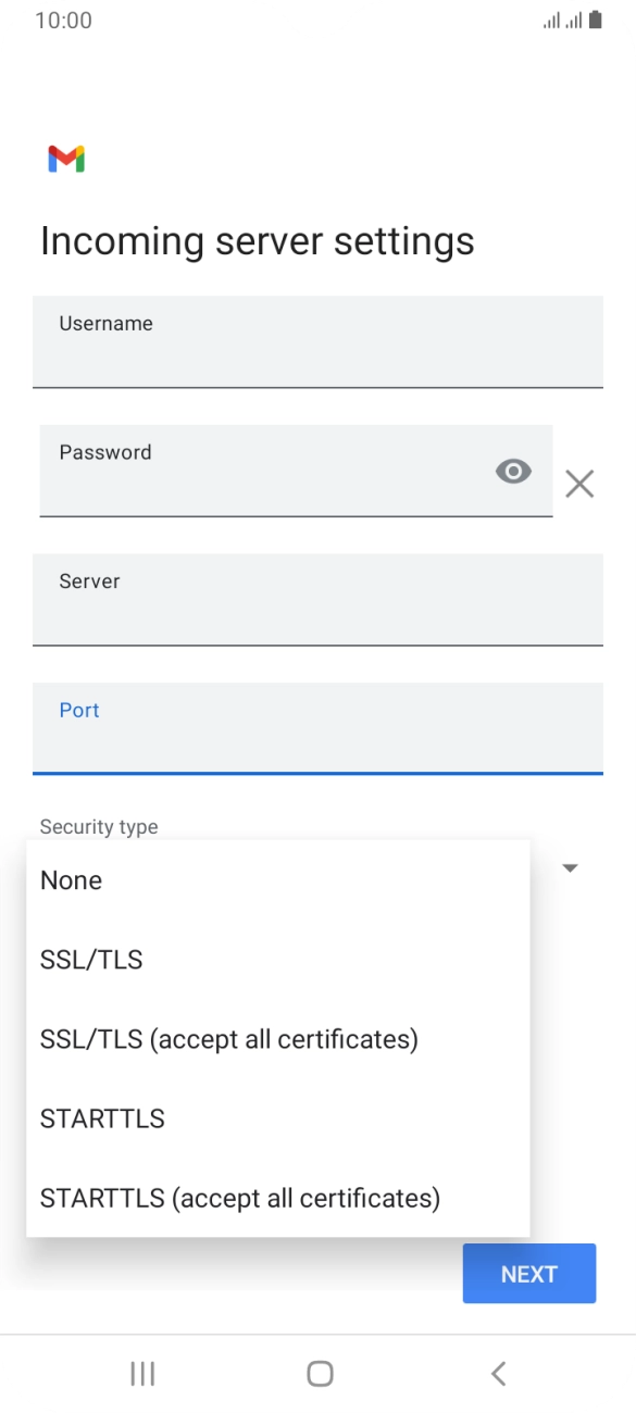 Press None to turn off the function.