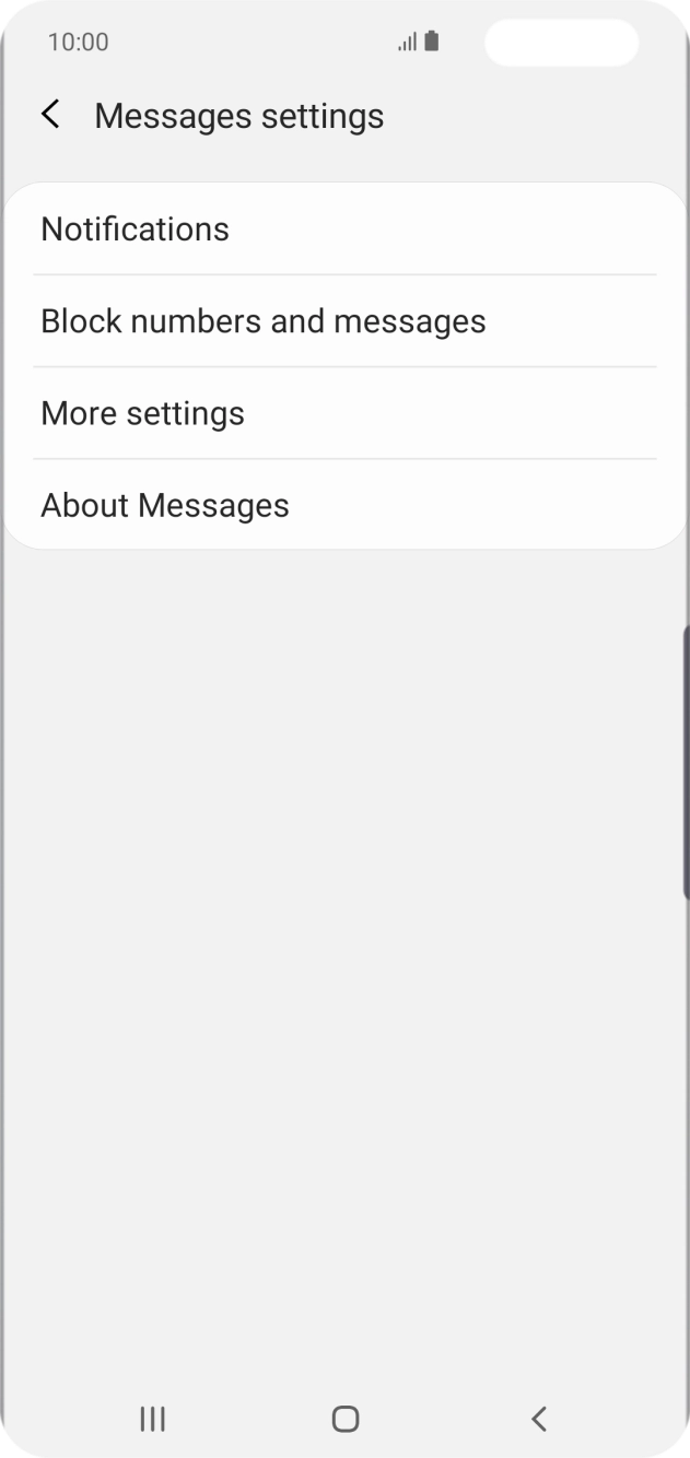 Press More settings. Press More settings.