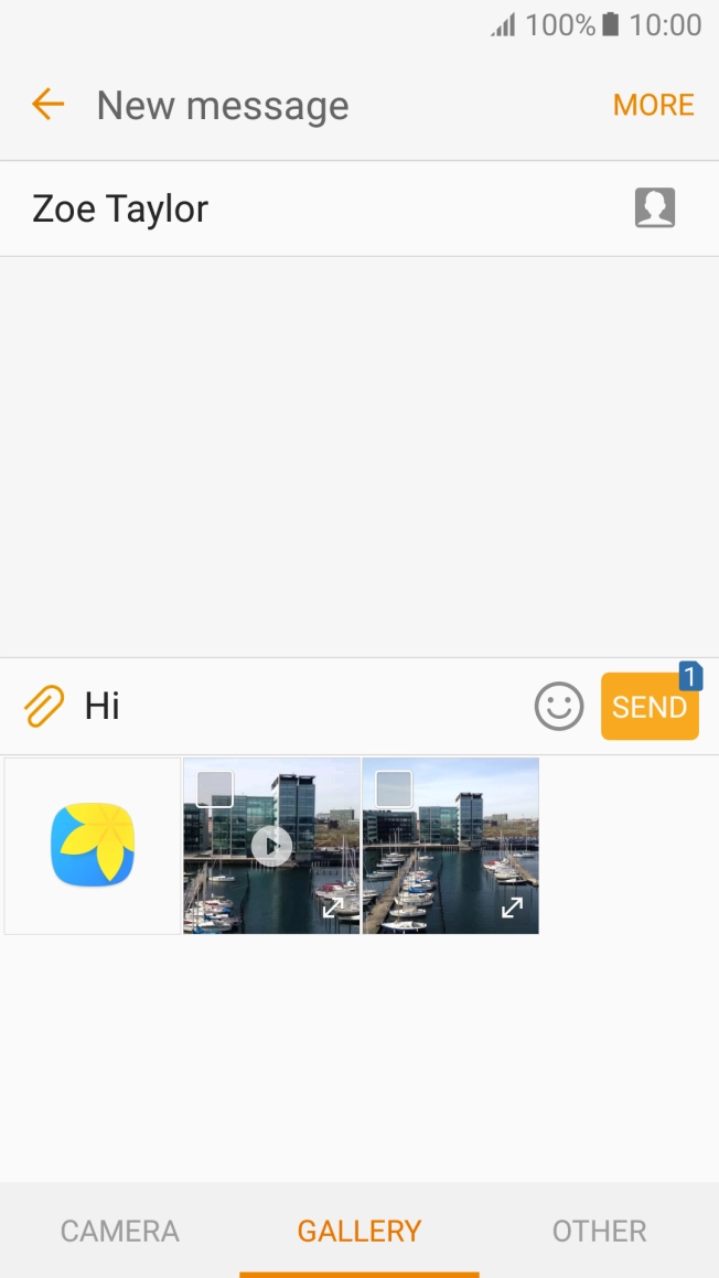 Press GALLERY and go to the required folder. Press GALLERY and go to the required folder.