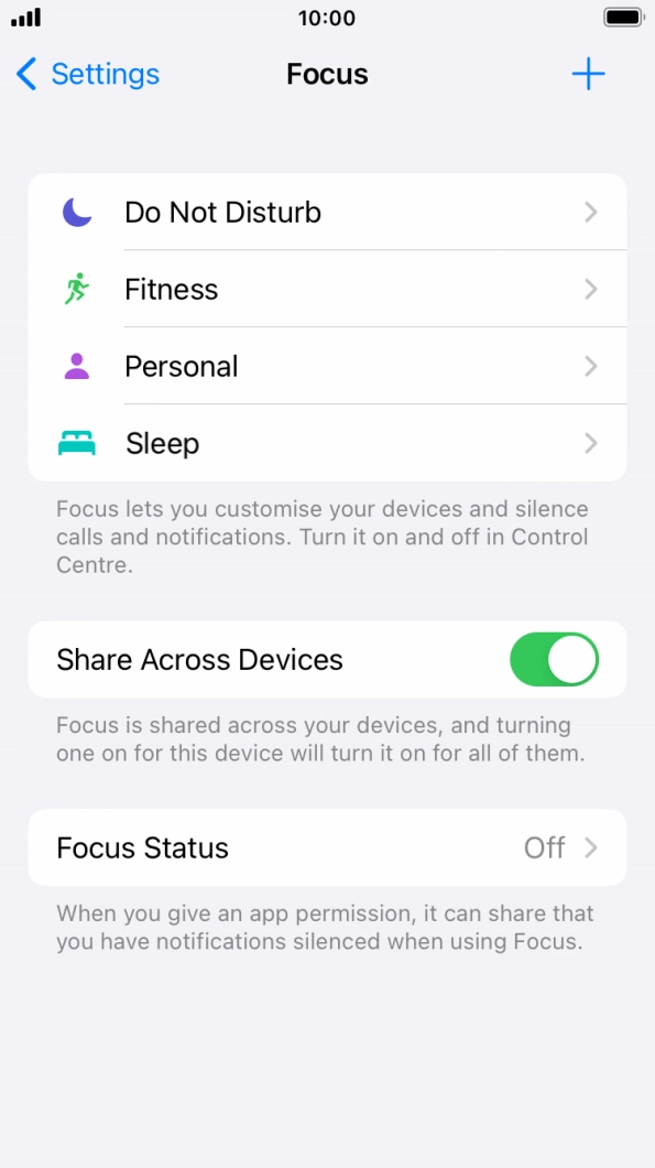 Press Do Not Disturb.