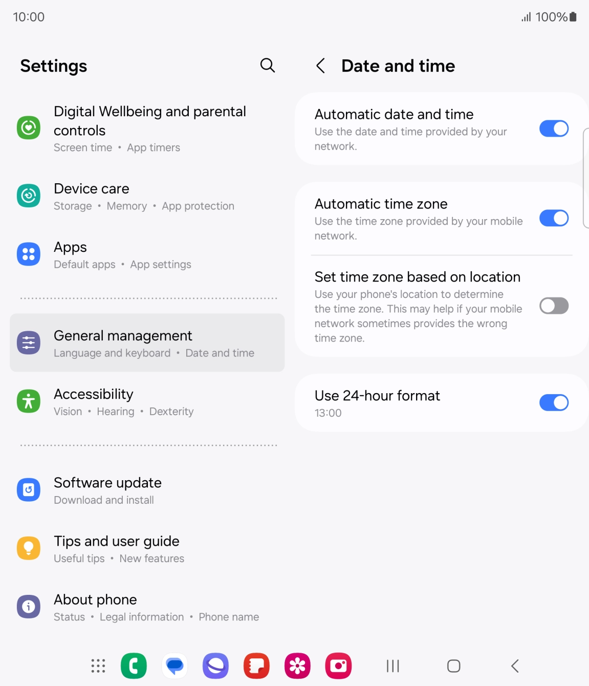 Press the Home key to return to the home screen.