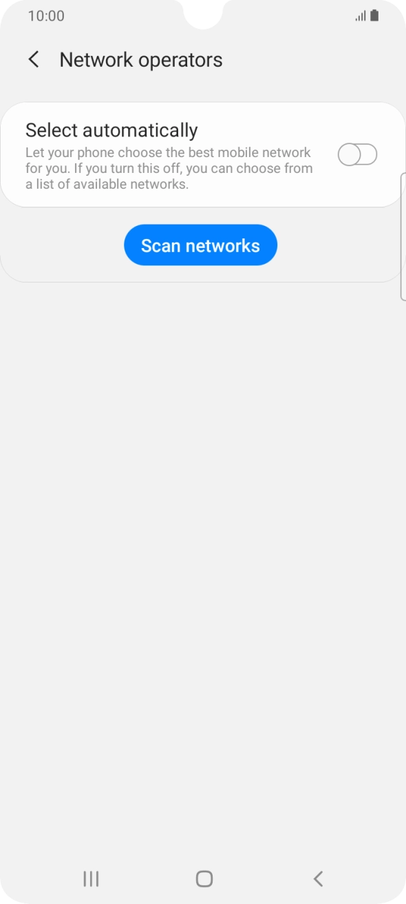 Press the indicator next to 'Select automatically' to turn on the function.