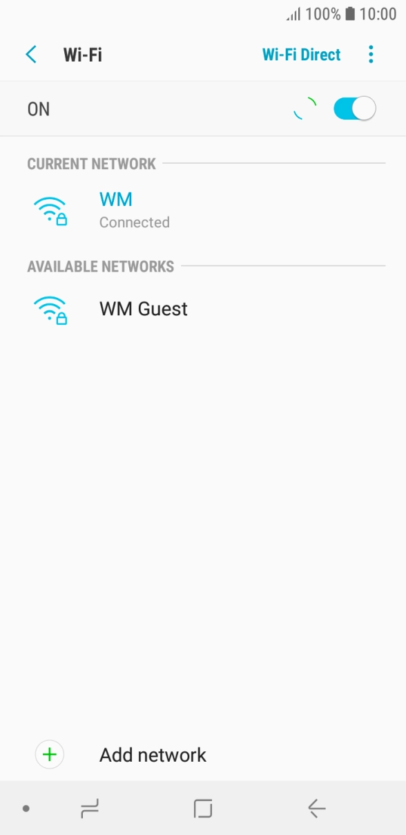 Press the Home key to return to the home screen.