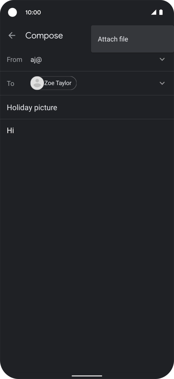 Press Attach file and go to the required folder. Press Attach file and go to the required folder.