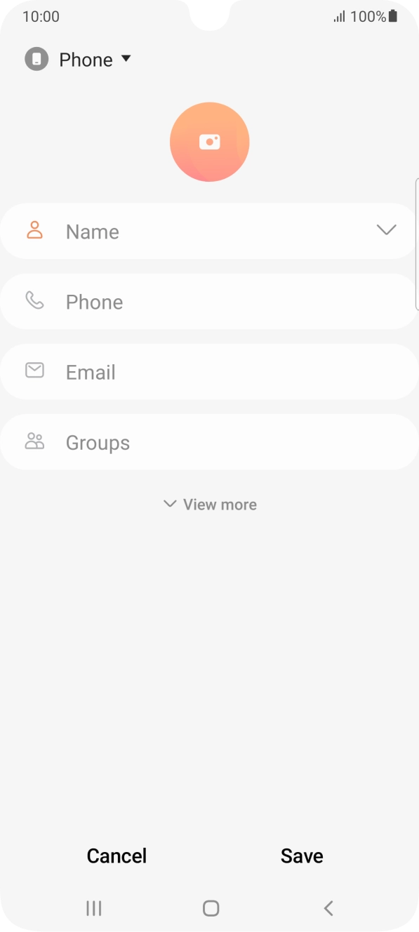 Press the address book drop down list.