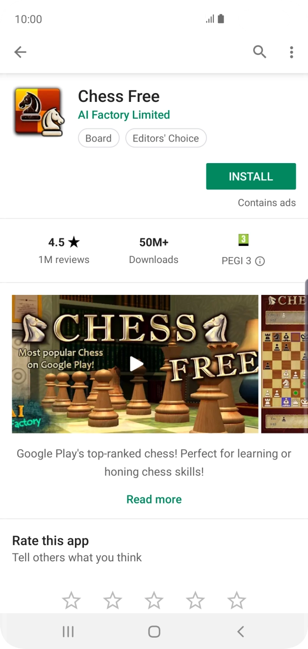 Press INSTALL and follow the instructions on the screen to install the app.