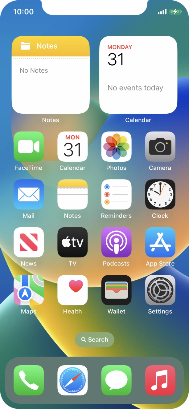 When the battery charging icon is displayed, charging is in progress.