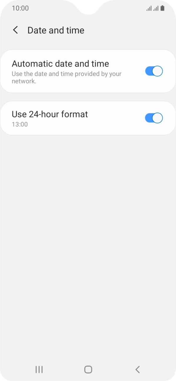 Press the Home key to return to the home screen.