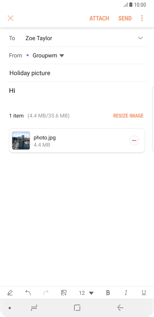 Press SEND when you've finished your email. Press SEND when you've finished your email.