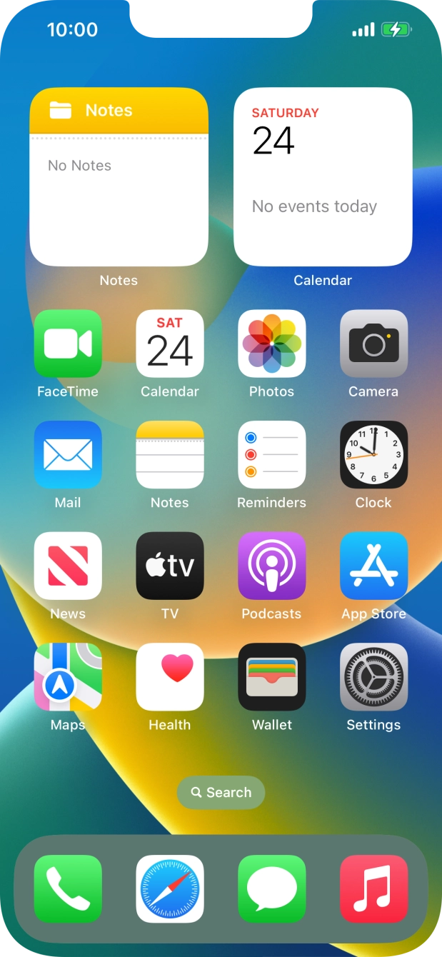 When the battery charging icon is displayed, charging is in progress.