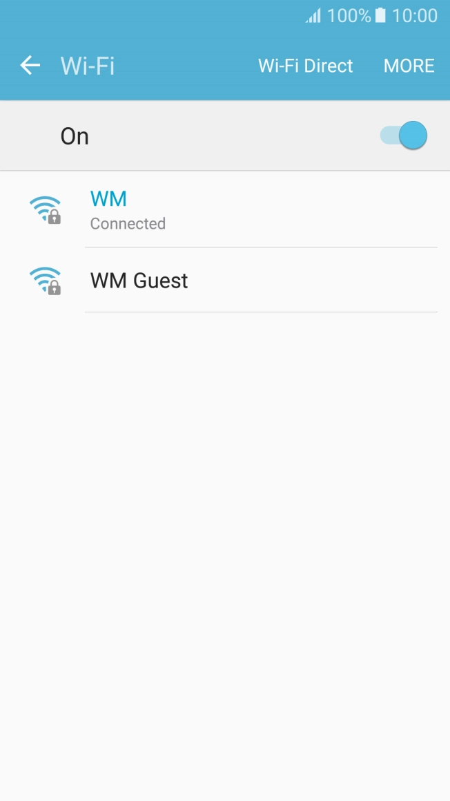 Press MORE. Press MORE.