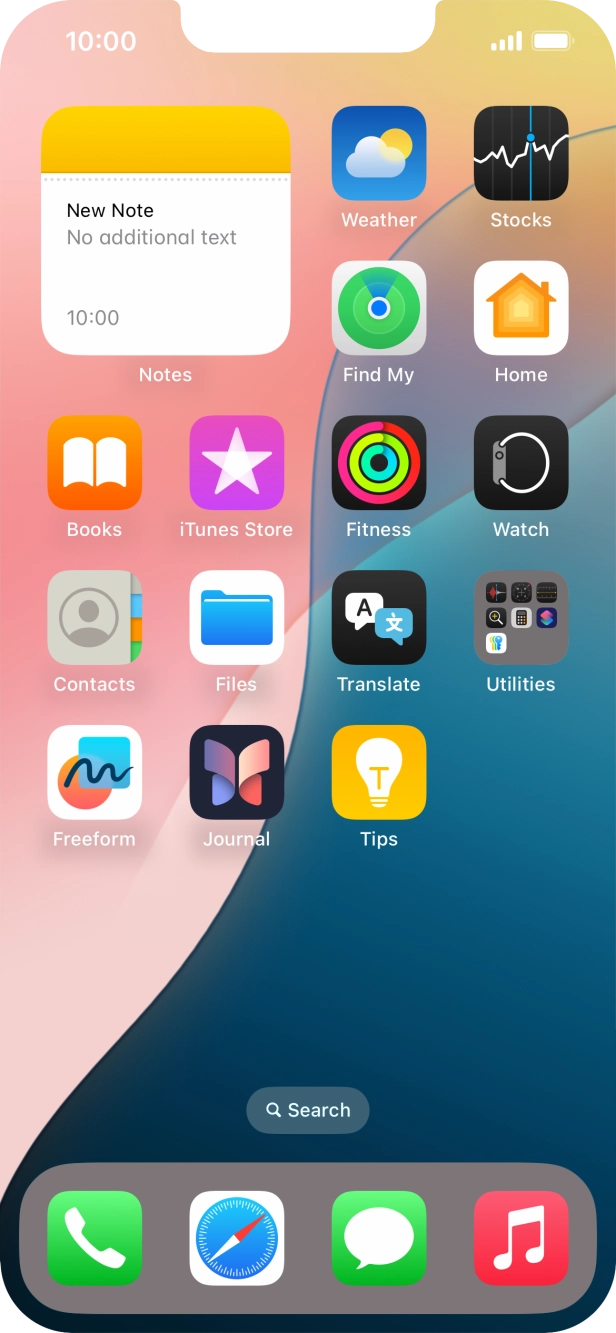 If you're using a Widget Stack: slide up or down on the stack to select the required widget. If you're using a Widget Stack: slide up or down on the stack to select the required widget.