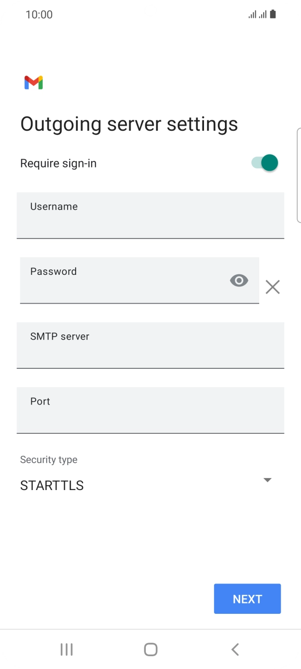 Press the indicator next to 'Require sign-in' to turn on the function.