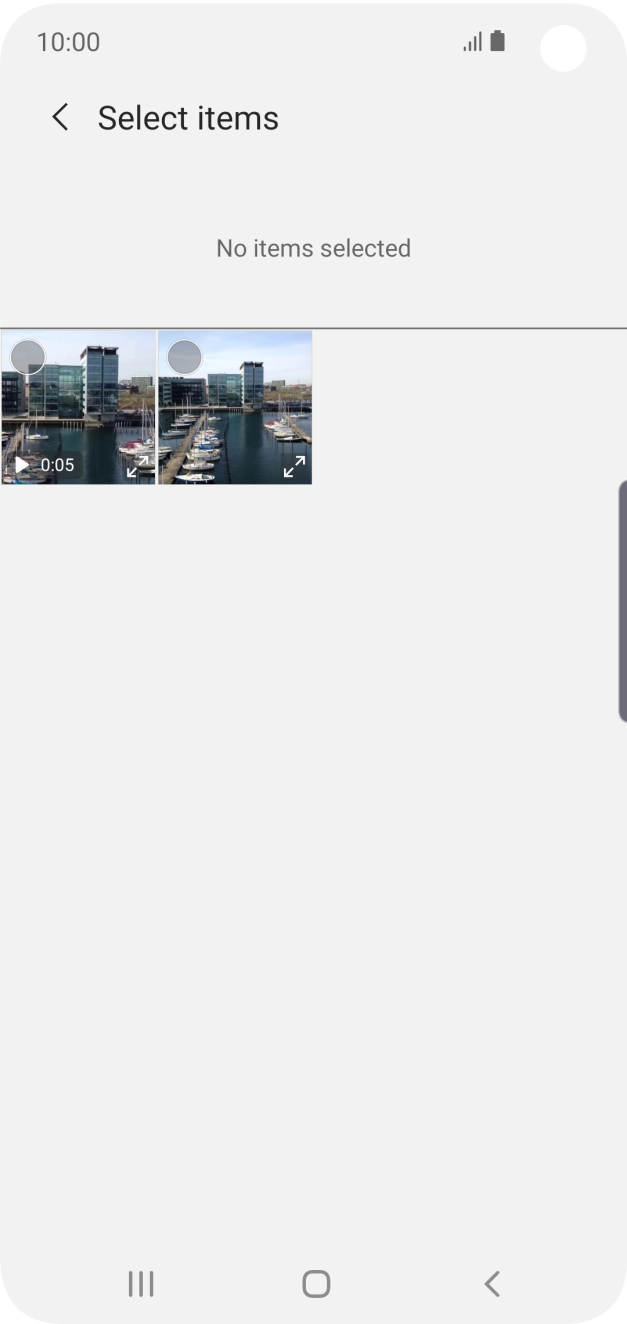 Press the required picture. Press the required picture.