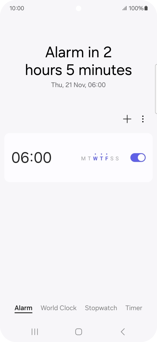 Press the Home key to return to the home screen.