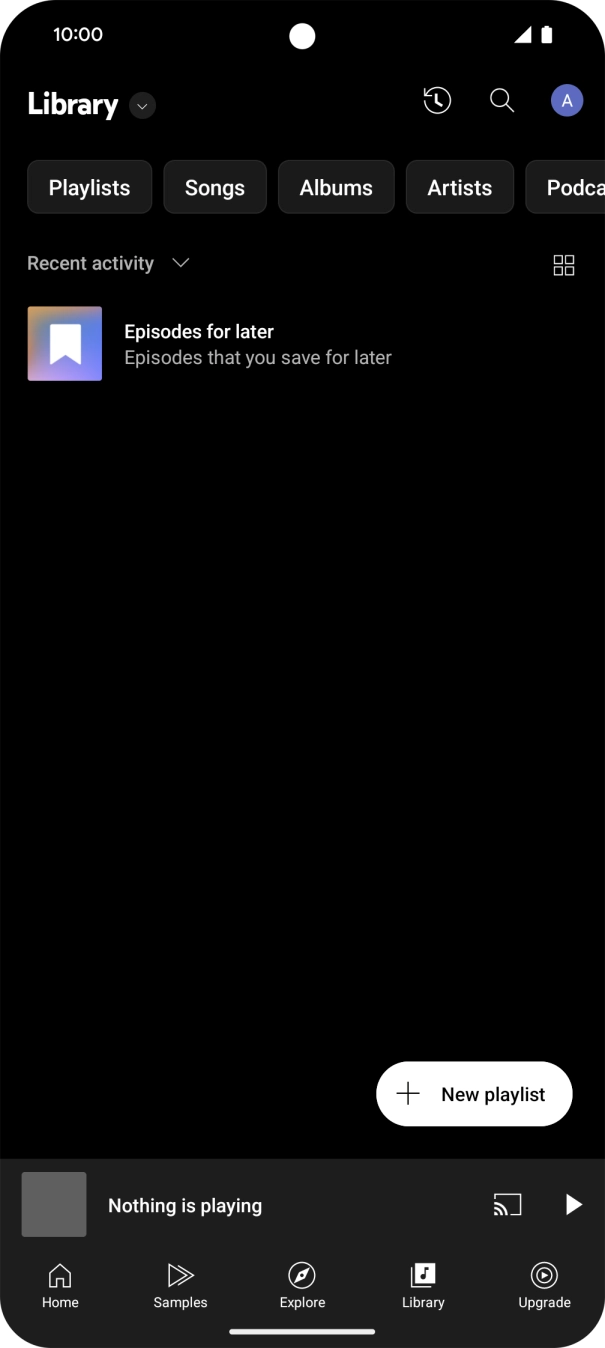 Press the drop down list. Press the drop down list.
