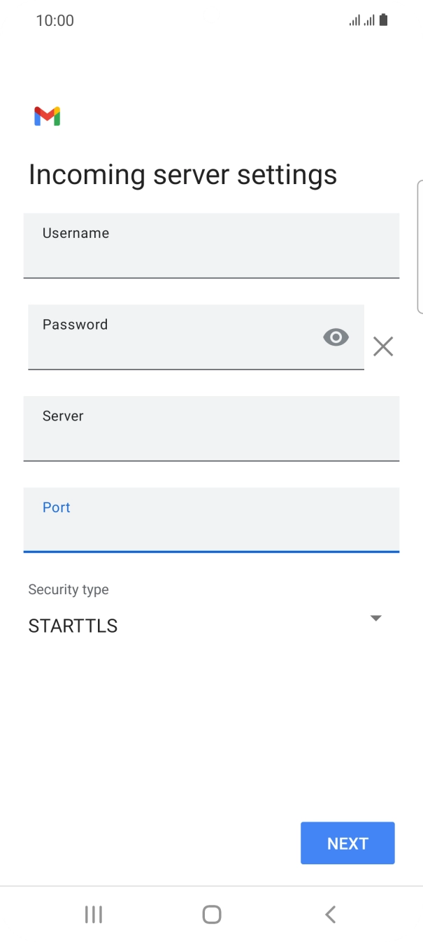 Press the drop down list below 'Security type'.