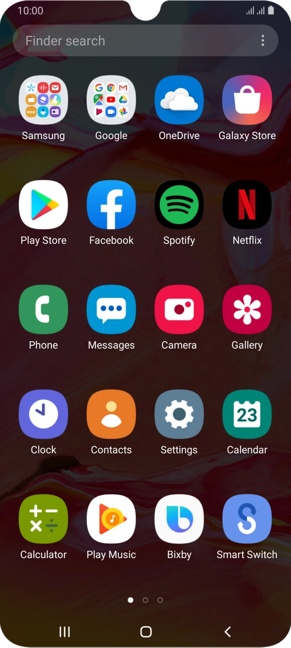 Press Samsung. Press Samsung.