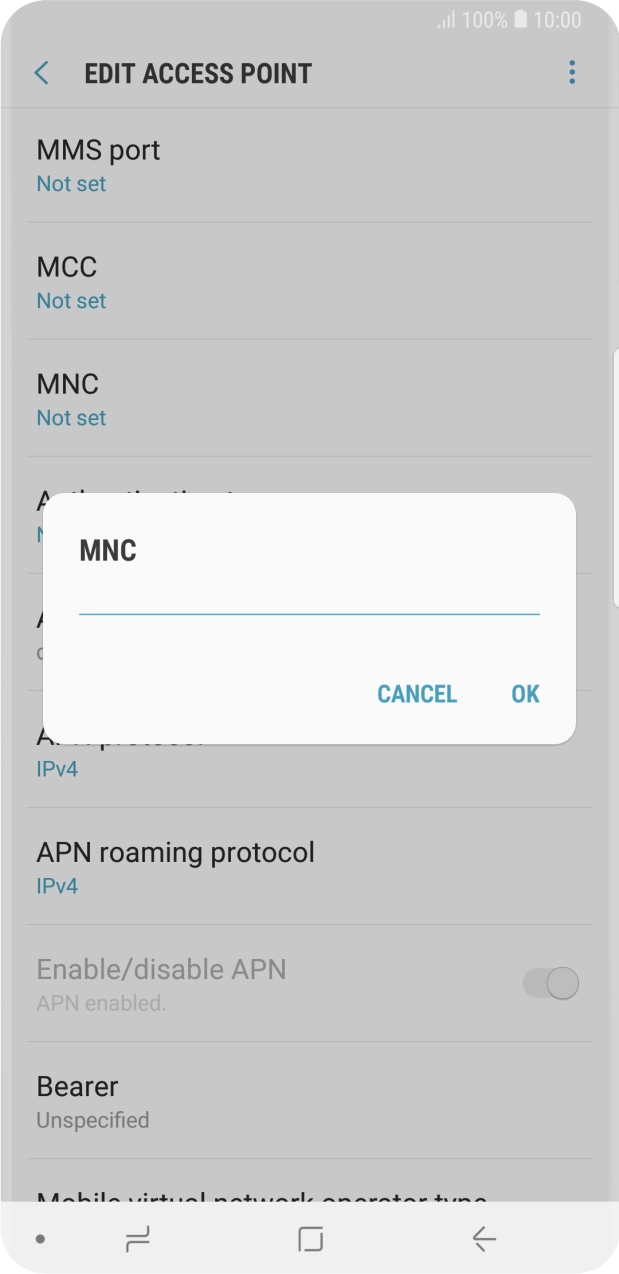 Key in 10 and press OK. Key in 10 and press OK.