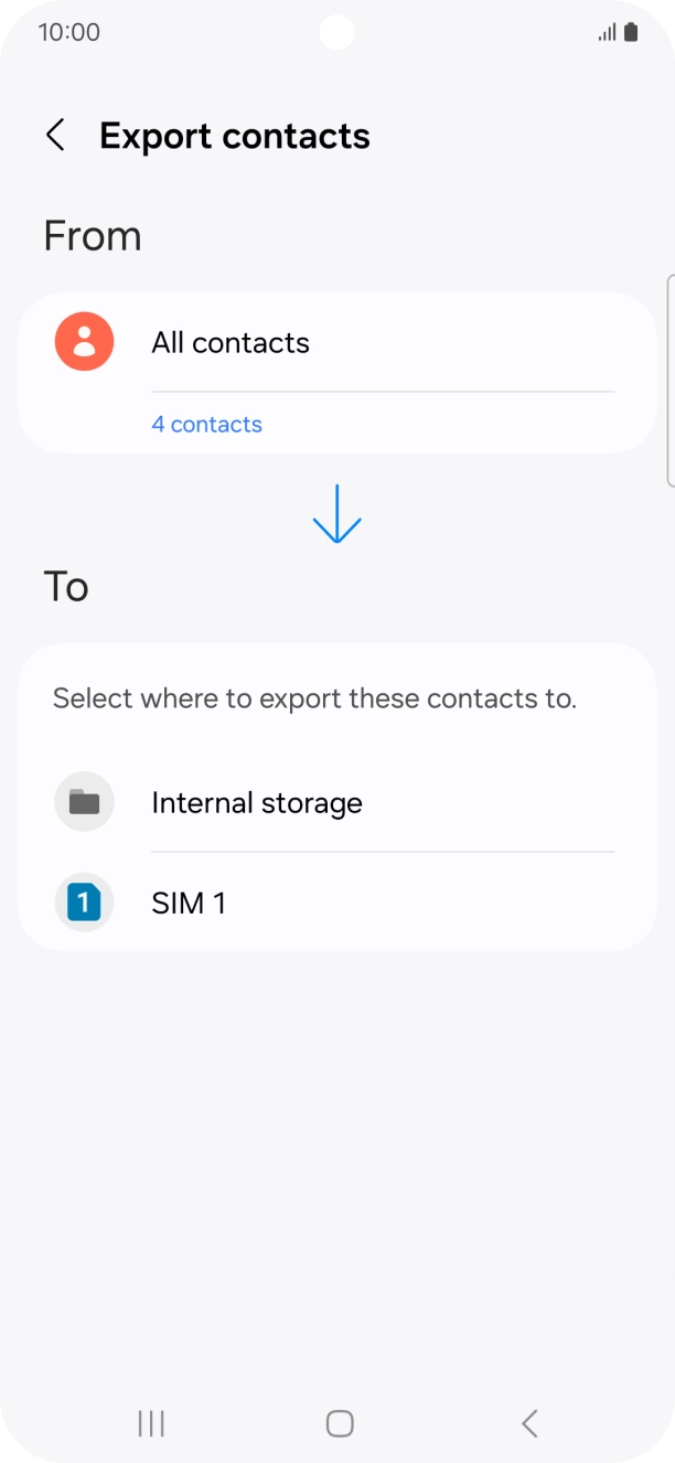 Press the name of the SIM. Press the name of the SIM.