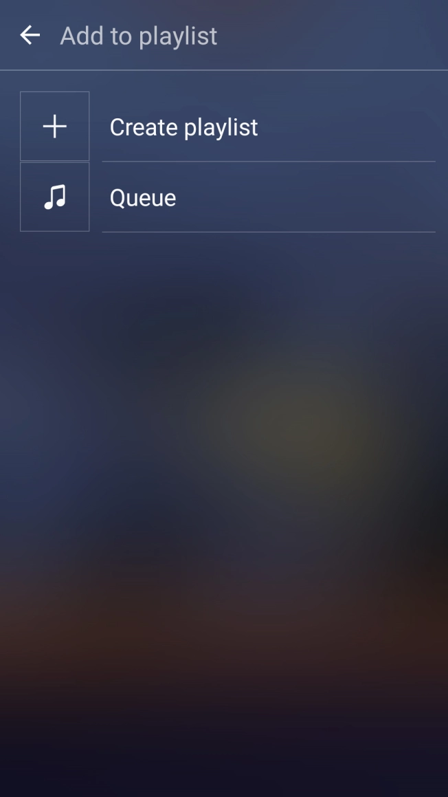 Press Create playlist.