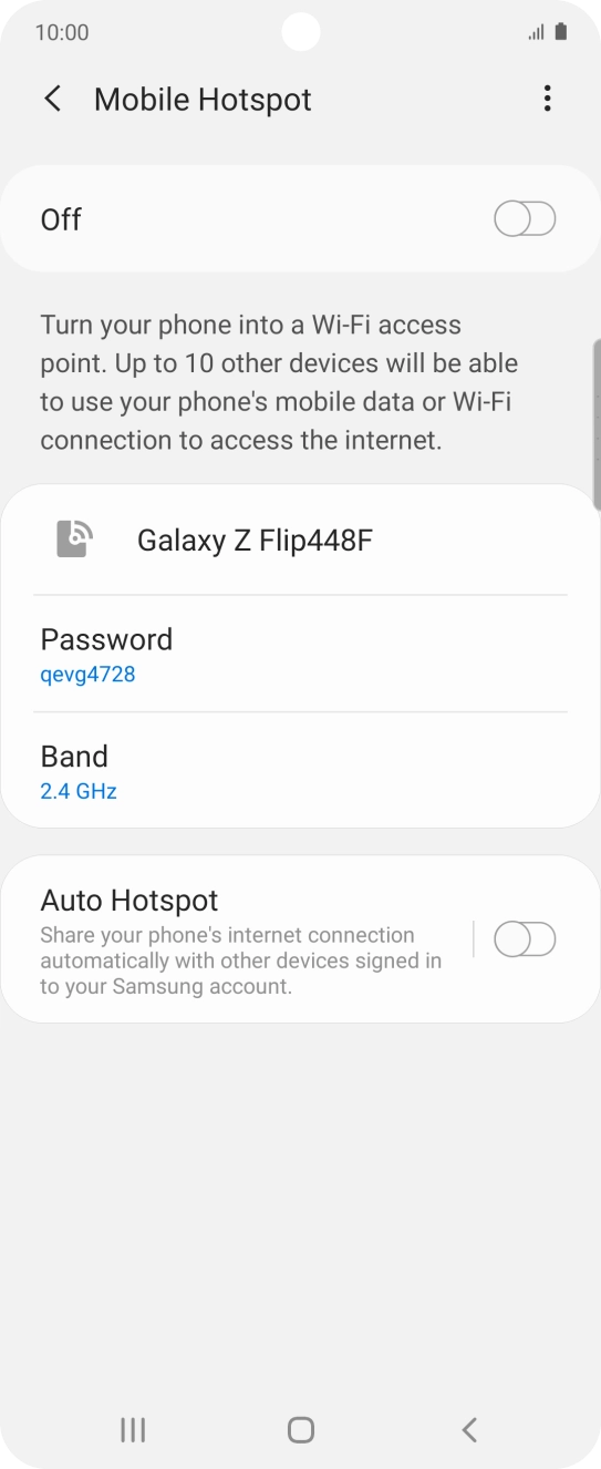 Press the menu icon. Press the menu icon.