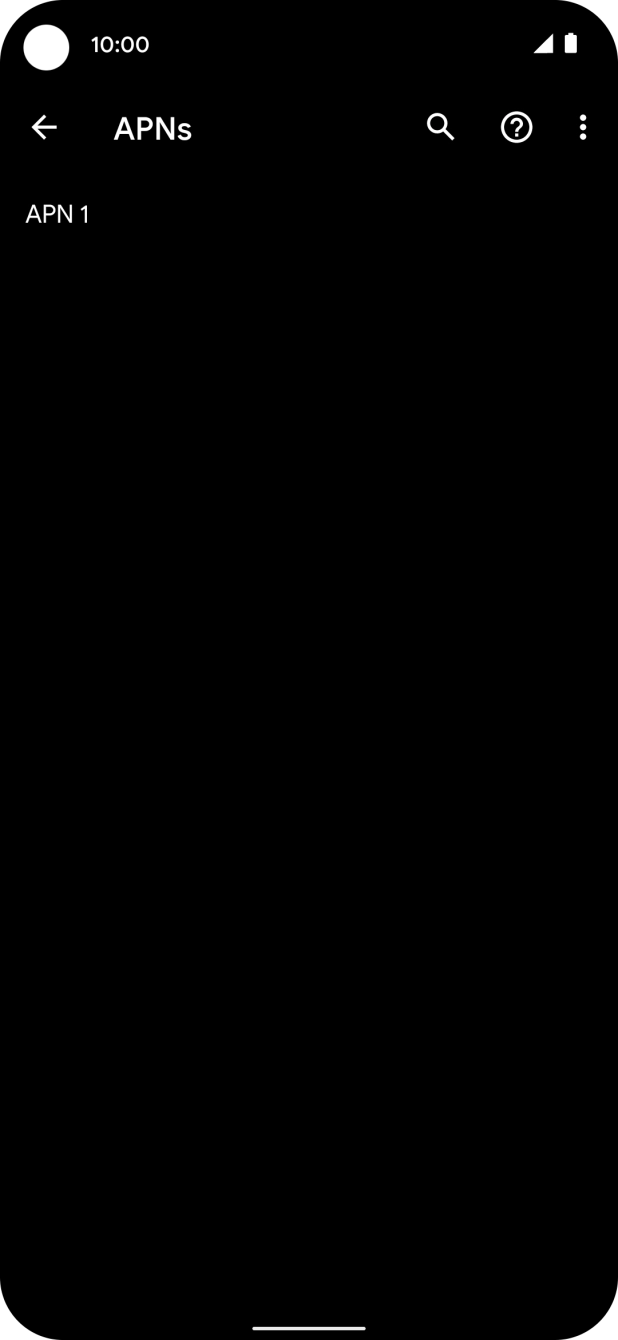 Press the menu icon. Press the menu icon.