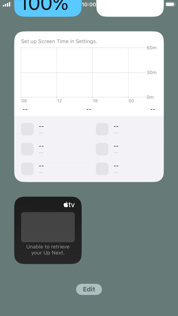 Press the Home key. Press the Home key.
