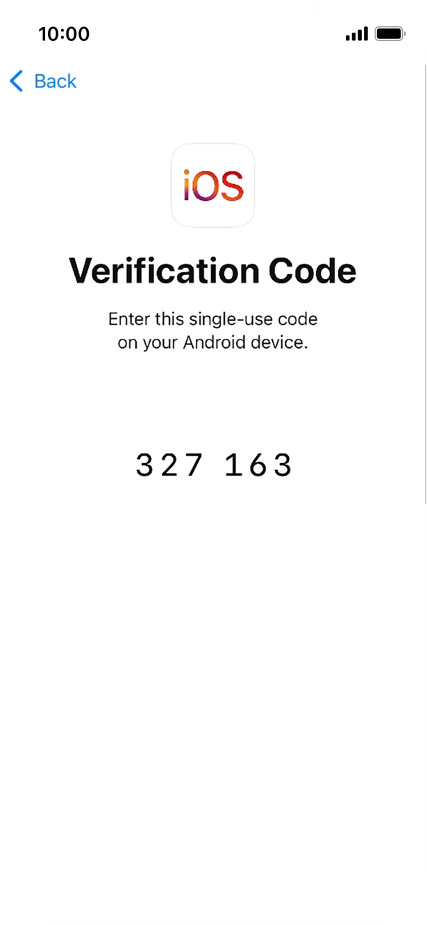 Follow the instructions on the screen and in the 'Move to iOS' app to transfer the content from the Android phone to your phone and set up your phone and prepare it for use.