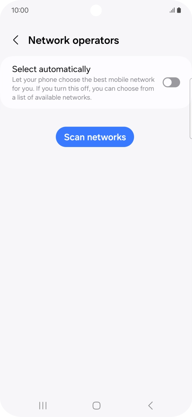 Press the indicator next to 'Select automatically' to turn on the function.