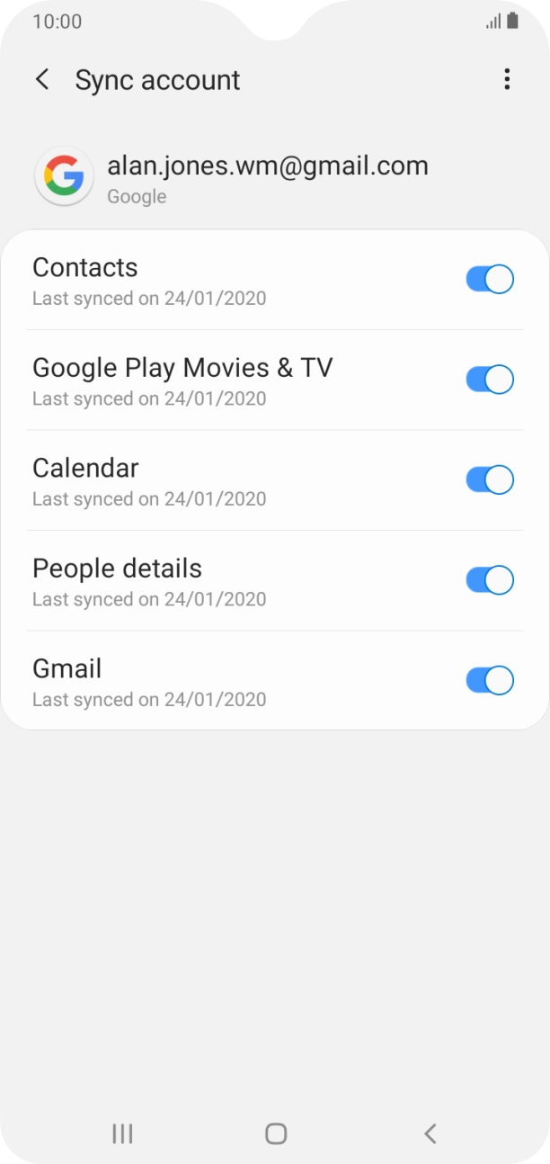 Press the Home key to return to the home screen.