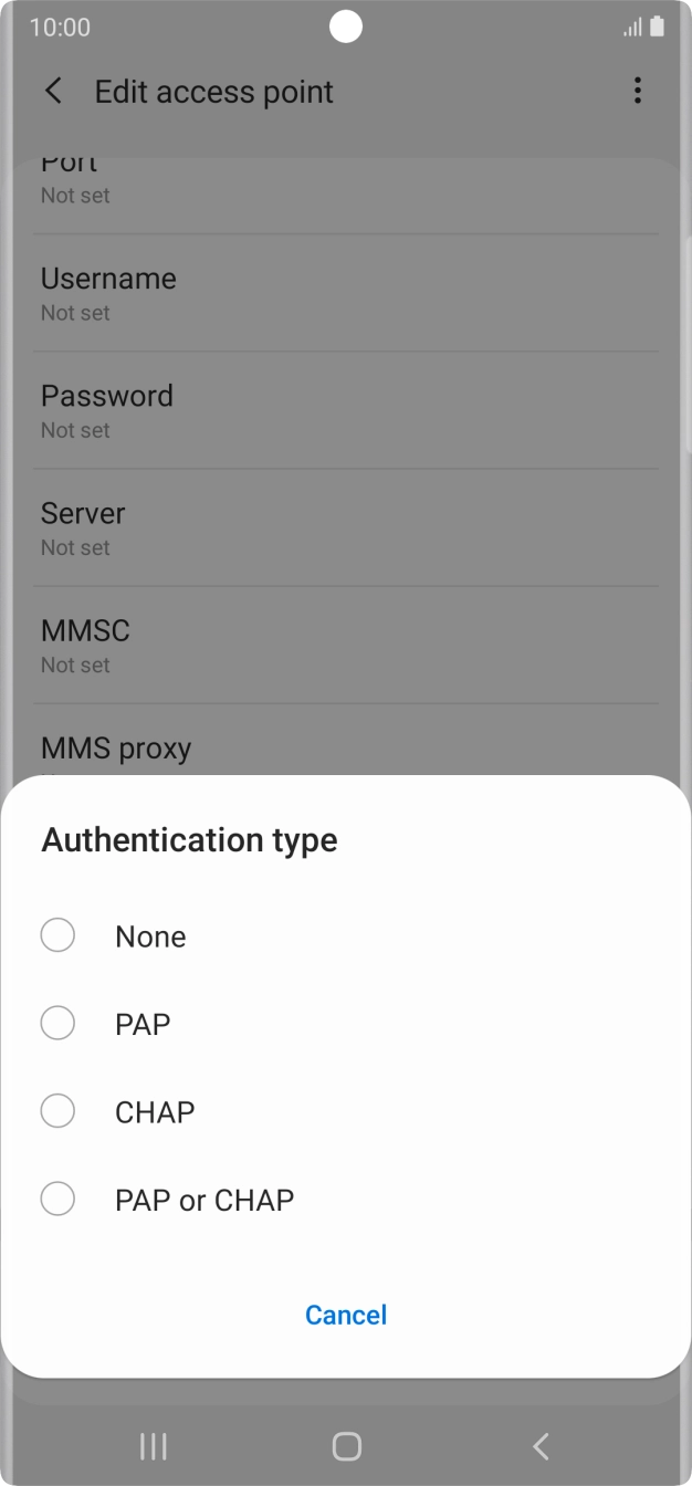 Press PAP. Press PAP.