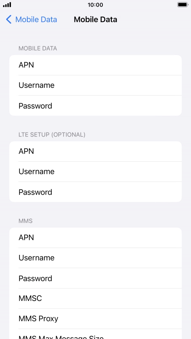 Press APN and key in idata.o2.co.uk. Press APN and key in idata.o2.co.uk.