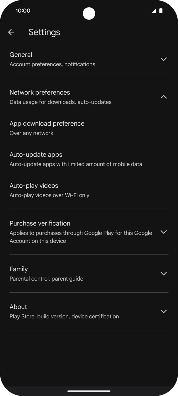Press Auto-update apps. Press Auto-update apps.