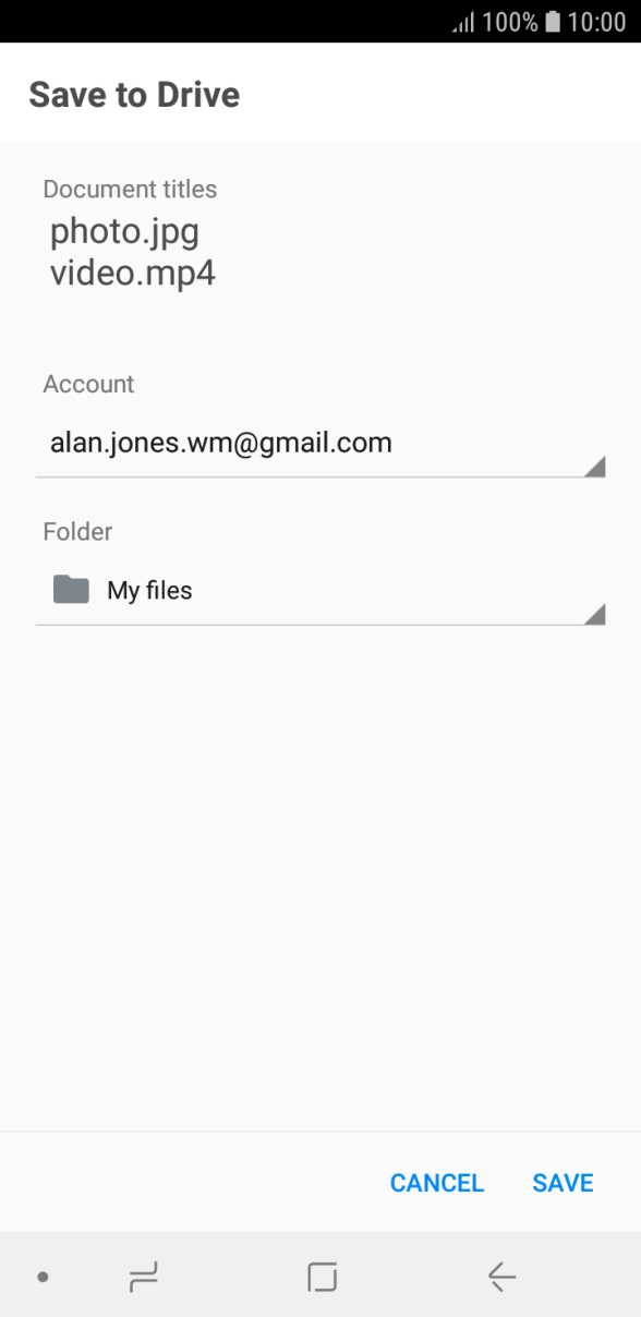 Press SAVE. Press SAVE.