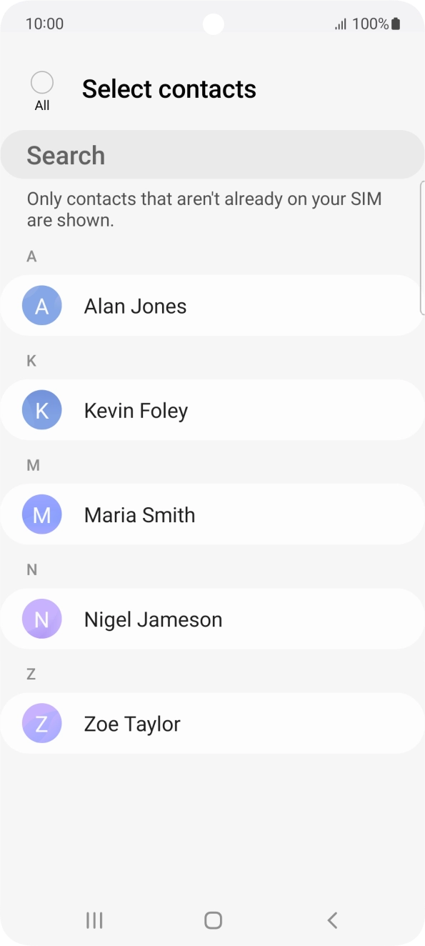 Press the field above 'All'.