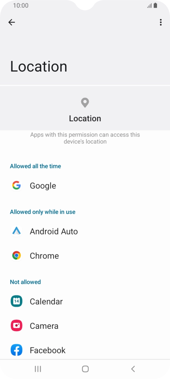 Press the required app. Press the required app.