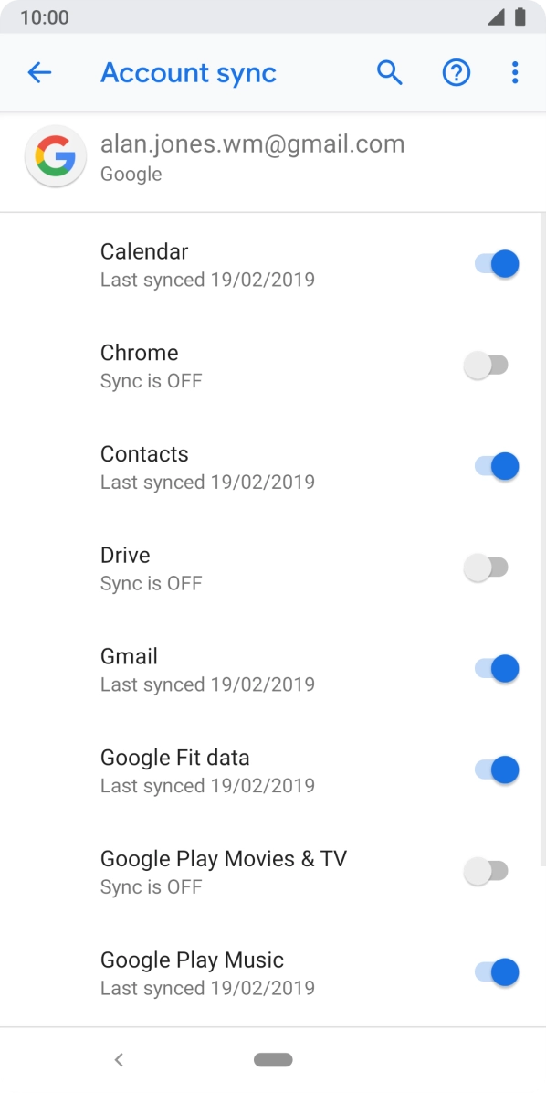 Press the Home key to return to the home screen.