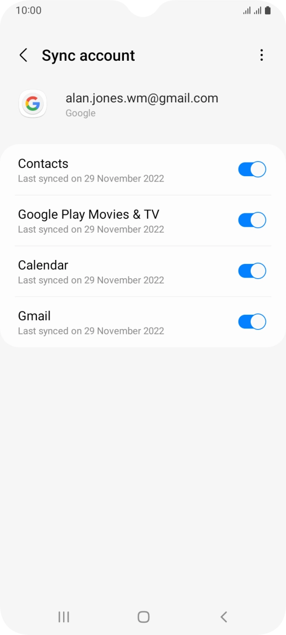Press the Home key to return to the home screen.