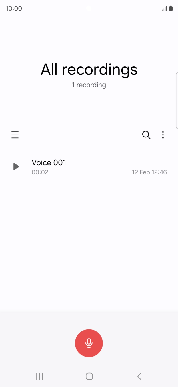 Create a new recording or open a previously saved recording.