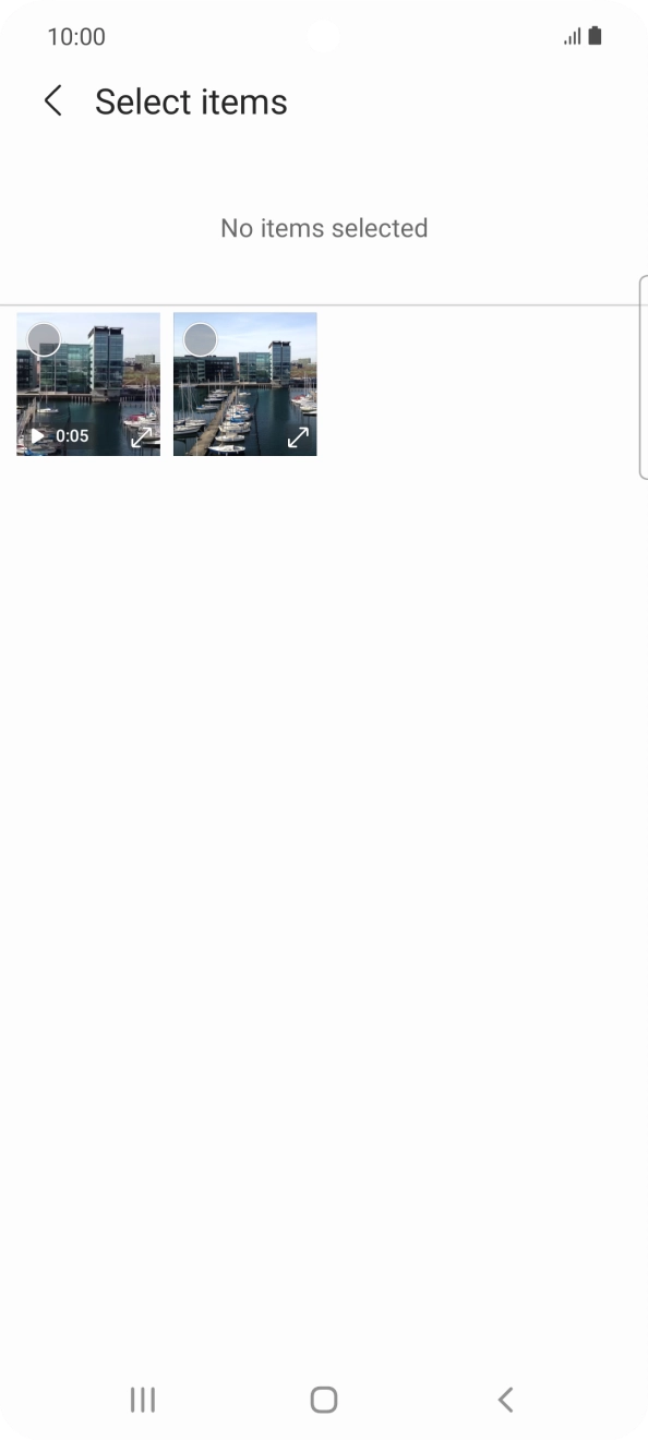 Press the required picture. Press the required picture.